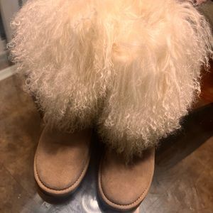 Authentic ugg mongolian fur boots tredlite